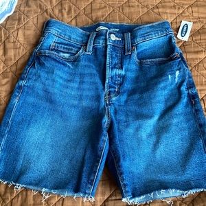 NWT old navy ski high shorts size 0